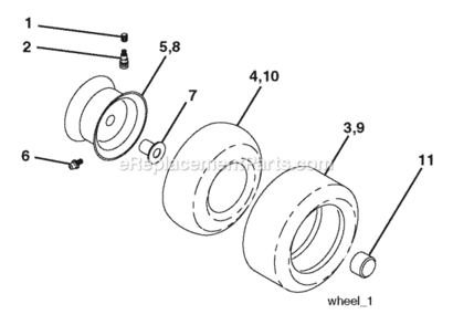 Page J Diagram and Parts List for PO17542LT 2008-09 Husqvarna Lawn Tractor