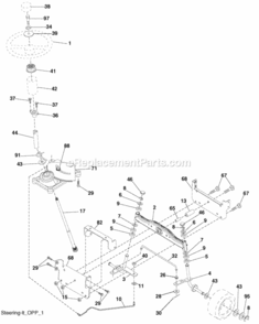Page I Diagram and Parts List for PO17542LT 2008-09 Husqvarna Lawn Tractor