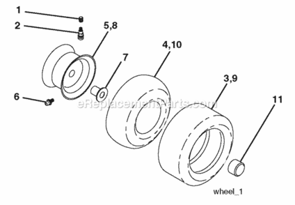 Page J Diagram and Parts List for PO17542LT 2008-10 Husqvarna Lawn Tractor