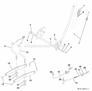 Page G Diagram and Parts List for PO17542LT 2008-10 Husqvarna Lawn Tractor