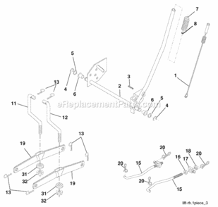 Page G Diagram and Parts List for PO17542LT 2009-11 Husqvarna Lawn Tractor