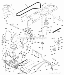 Page C Diagram and Parts List for PO17542LT 96012010700 2010-01 Husqvarna Lawn Tractor