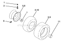 Part Location Diagram of 532432510 Husqvarna Cap, Hub Axle
