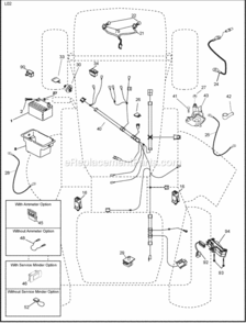 Page D Diagram and Parts List for PO175H42LT 2008-05 Husqvarna Lawn Tractor