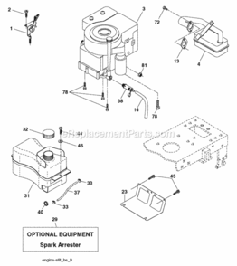 Page E Diagram and Parts List for PO175H42LT 2008-05 Husqvarna Lawn Tractor