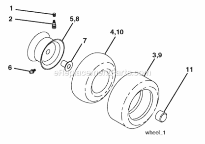 Page J Diagram and Parts List for PO18542LT 2008-10 Husqvarna Lawn Tractor