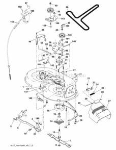 Page F Diagram and Parts List for PO18542LT 2008-10 Husqvarna Lawn Tractor