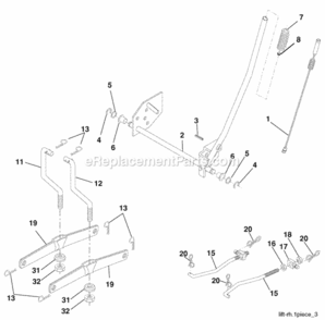 Page G Diagram and Parts List for PO18542LT 2008-10 Husqvarna Lawn Tractor