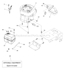 Page D Diagram and Parts List for PO19542LT 438498 Husqvarna Lawn Tractor