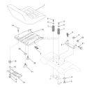 Page H Diagram and Parts List for PO19542LT 438498 Husqvarna Lawn Tractor