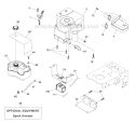 Page D Diagram and Parts List for PO19542LT 532440624 Husqvarna Lawn Tractor