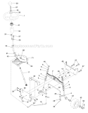 Page E Diagram and Parts List for PO19542LT 532440624 Husqvarna Lawn Tractor