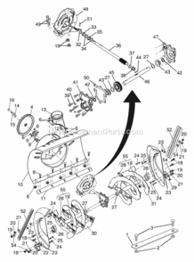 Part Location Diagram of 192123X479 Husqvarna Auger Assembly, Left Hand