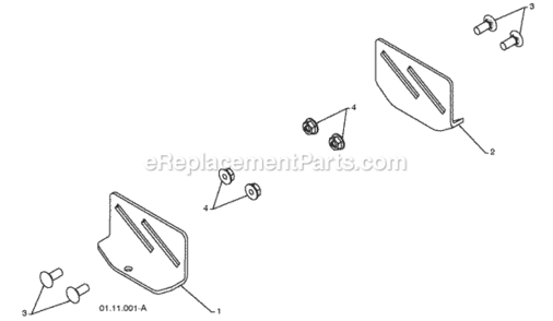 Page E Diagram and Parts List for PP1150E27 2009-07 Husqvarna Snow Blower