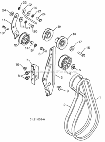 Part Location Diagram of 180523X479 Poulan Idler Pulley