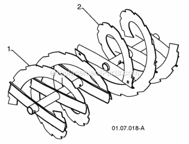 Auger_Housing__Impeller_Assembly Diagram and Parts List for PP1150E27 2010-06 Husqvarna Snow Blower