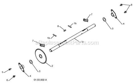 Drive Diagram and Parts List for PP1150E27 2010-06 Husqvarna Snow Blower