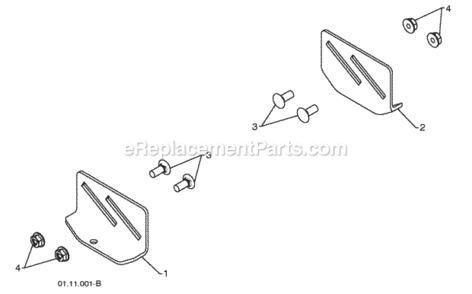 Page B Diagram and Parts List for PP1150E27 2010-06 Husqvarna Snow Blower