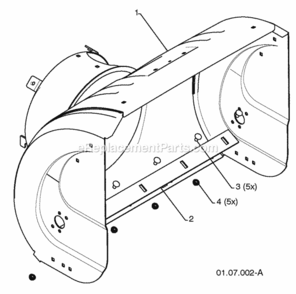 Page D Diagram and Parts List for PP1150E27 2010-06 Husqvarna Snow Blower