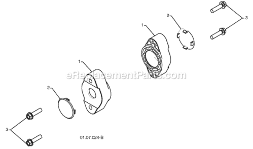 Page B Diagram and Parts List for PP1330ES 2009-08 Husqvarna Snow Blower