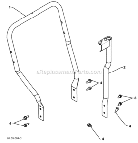Page T Diagram and Parts List for PP1330ES 2009-08 Husqvarna Snow Blower