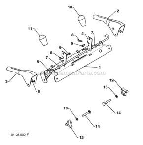 Page V Diagram and Parts List for PP1330ES 2009-08 Husqvarna Snow Blower
