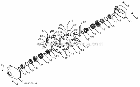 Wheels Diagram and Parts List for PP1330ES 2009-08 Husqvarna Snow Blower