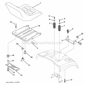 Page I Diagram and Parts List for PP16H36RB 2006-05 Husqvarna Lawn Tractor