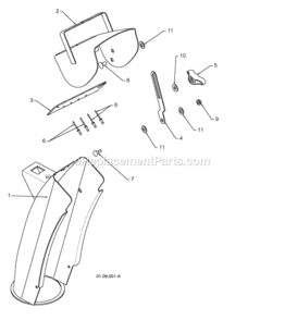 Control_PanelChute Diagram and Parts List for PP208E24 2009-07 Husqvarna Snow Blower