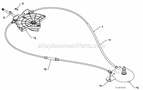 Page K Diagram and Parts List for PP208E24 2010-04 Husqvarna Snow Blower