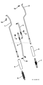Page S Diagram and Parts List for PP208E24 2010-04 Husqvarna Snow Blower