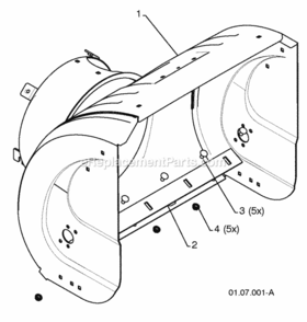Page C Diagram and Parts List for PP208E24 2010-04 Husqvarna Snow Blower