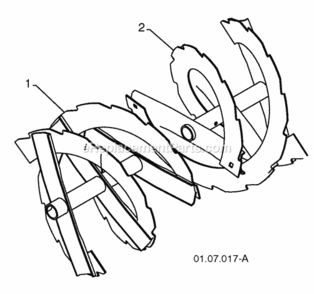 Part Location Diagram of 420494X431 Husqvarna Auger Assembly Right Hand 24