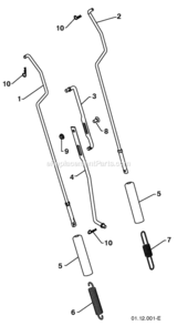 Page T Diagram and Parts List for PP208EPS24 2009-08 Husqvarna Snow Blower