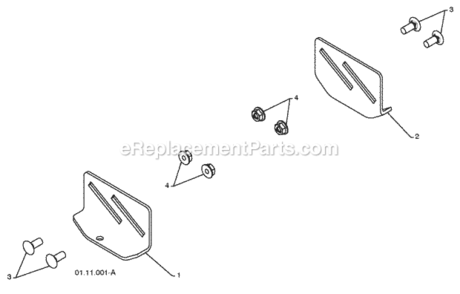 Page E Diagram and Parts List for PP208EPS24 2009-08 Husqvarna Snow Blower
