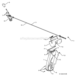 Page L Diagram and Parts List for PP208EPS24 2010-07 Husqvarna Snow Blower