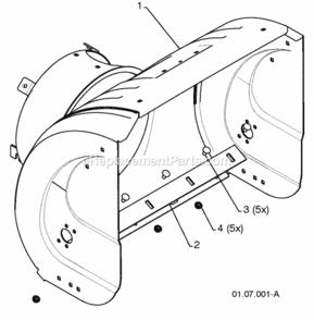 Page B Diagram and Parts List for PP208EPS24 2010-07 Husqvarna Snow Blower