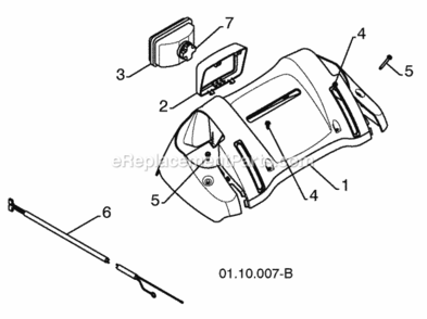 Page T Diagram and Parts List for PP208EPS24 2010-07 Husqvarna Snow Blower