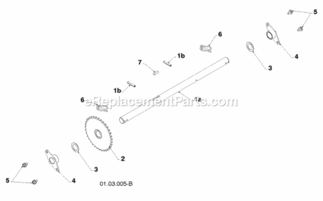 Drive Diagram and Parts List for PP265E27 2009-08 Husqvarna Snow Blower