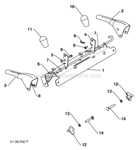 Page S Diagram and Parts List for PP265E27 2009-08 Husqvarna Snow Blower