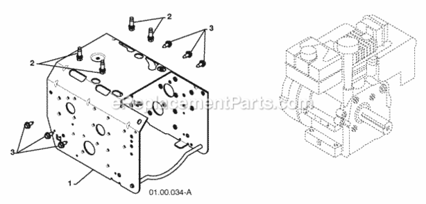 Part Location Diagram of 428757 Poulan 265Cc Poulan Pro Engine