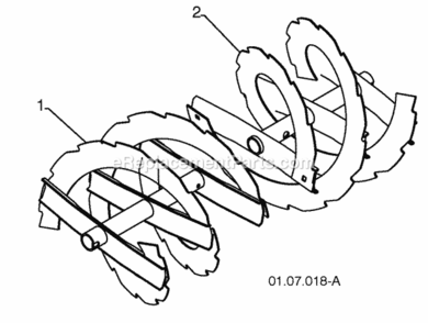 Auger_Housing__Impeller_Assembly Diagram and Parts List for PP291E27 2010-05 Husqvarna Snow Blower