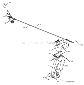 Control_Panel__Chute Diagram and Parts List for PP291E27 2010-05 Husqvarna Snow Blower