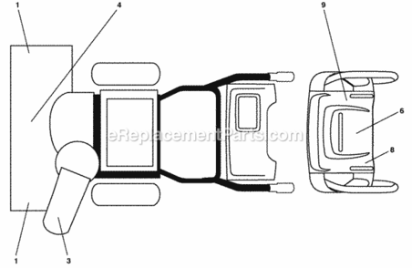 Decals Diagram and Parts List for PP291E27 2010-05 Husqvarna Snow Blower