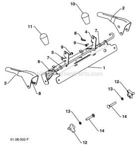 Page P Diagram and Parts List for PP291E27 2010-05 Husqvarna Snow Blower