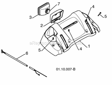 Page Q Diagram and Parts List for PP291E27 2010-05 Husqvarna Snow Blower