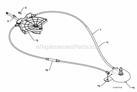 Page K Diagram and Parts List for PP291E27 2010-07 Husqvarna Snow Blower