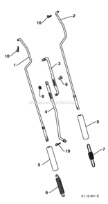 Page S Diagram and Parts List for PP291E27 2010-07 Husqvarna Snow Blower