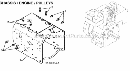 Part Location Diagram of 436263 Poulan Complete Lct Engine