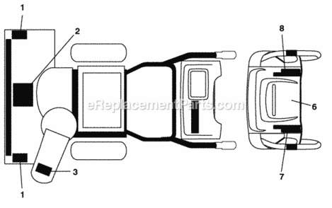 Part Location Diagram of 435556 Poulan OwnerS Manual, French